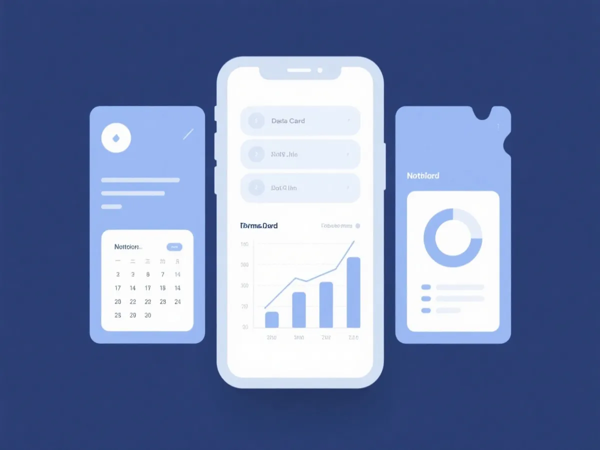 移动端功能展示示意图